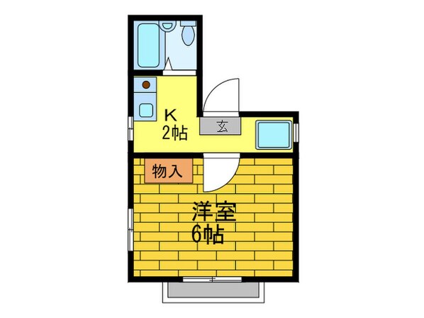 パル南津の辺の物件間取画像